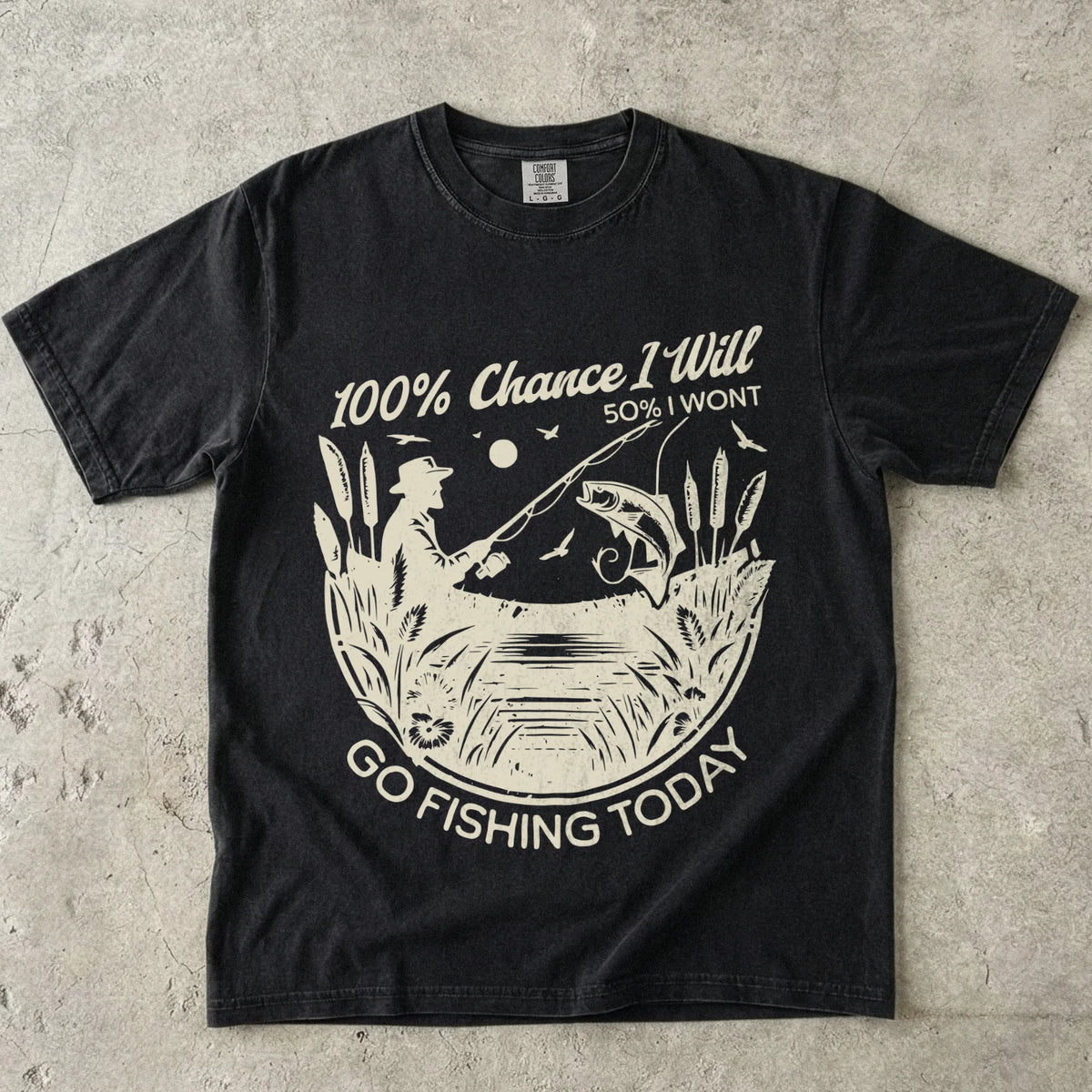 100% Fishing Day T-Shirt
