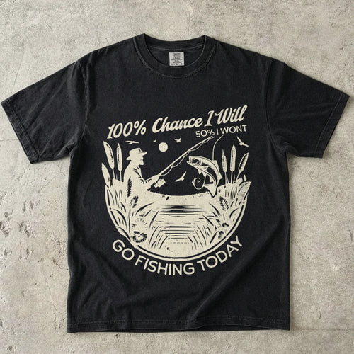 100% Fishing Day T-Shirt