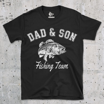 Black, Dad and Son Fishing Team Tee – fish-room