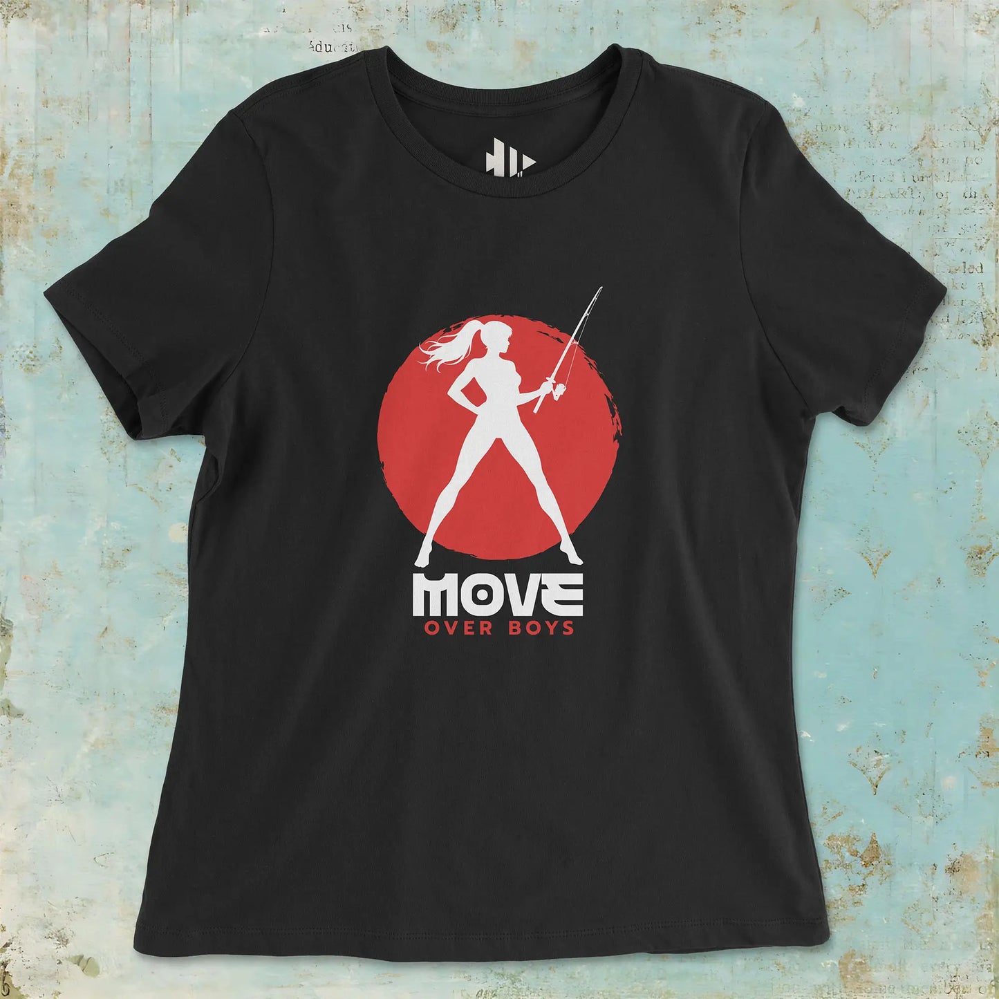 Black, Move Over Boys Ladies’ Tee – fish-room