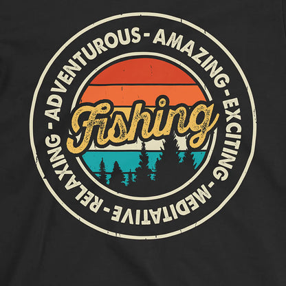 Black, Adventurous Fishing Tee – fish-room
