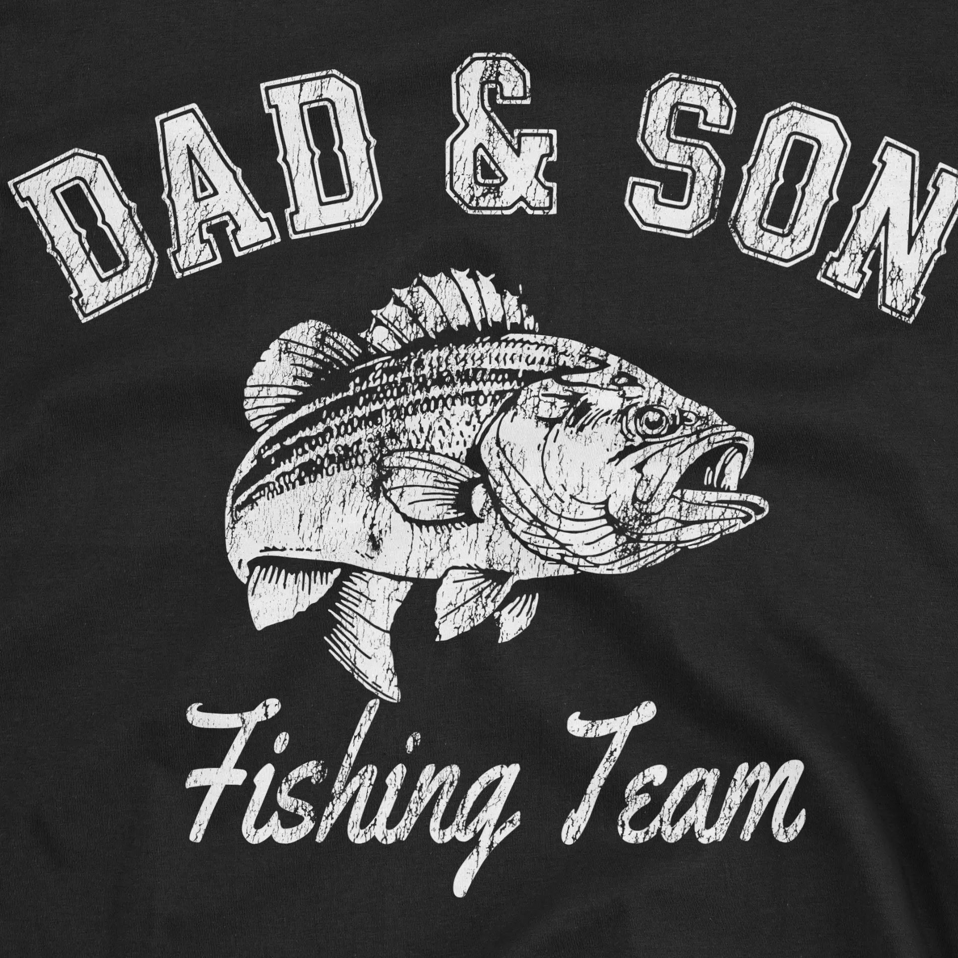 Black, Dad and Son Fishing Team Tee – fish-room