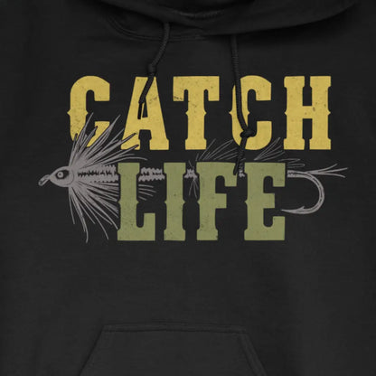Black, Catch Life Hoodie – fish-room