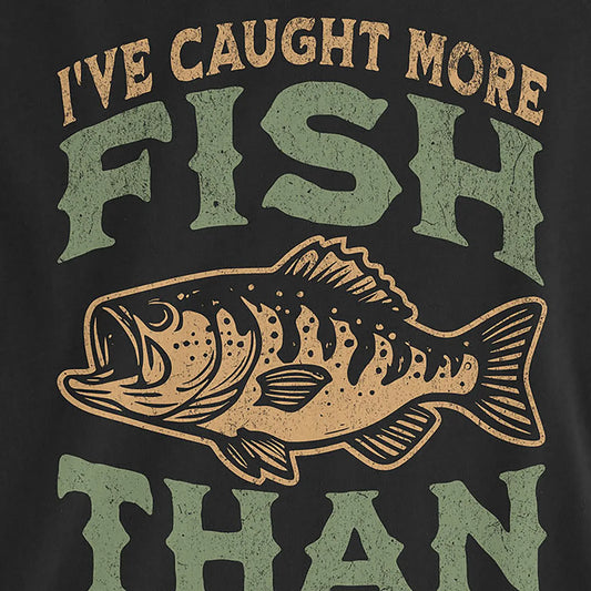 Black, I've Caught More Fish Ladies’ Tee – fish-room