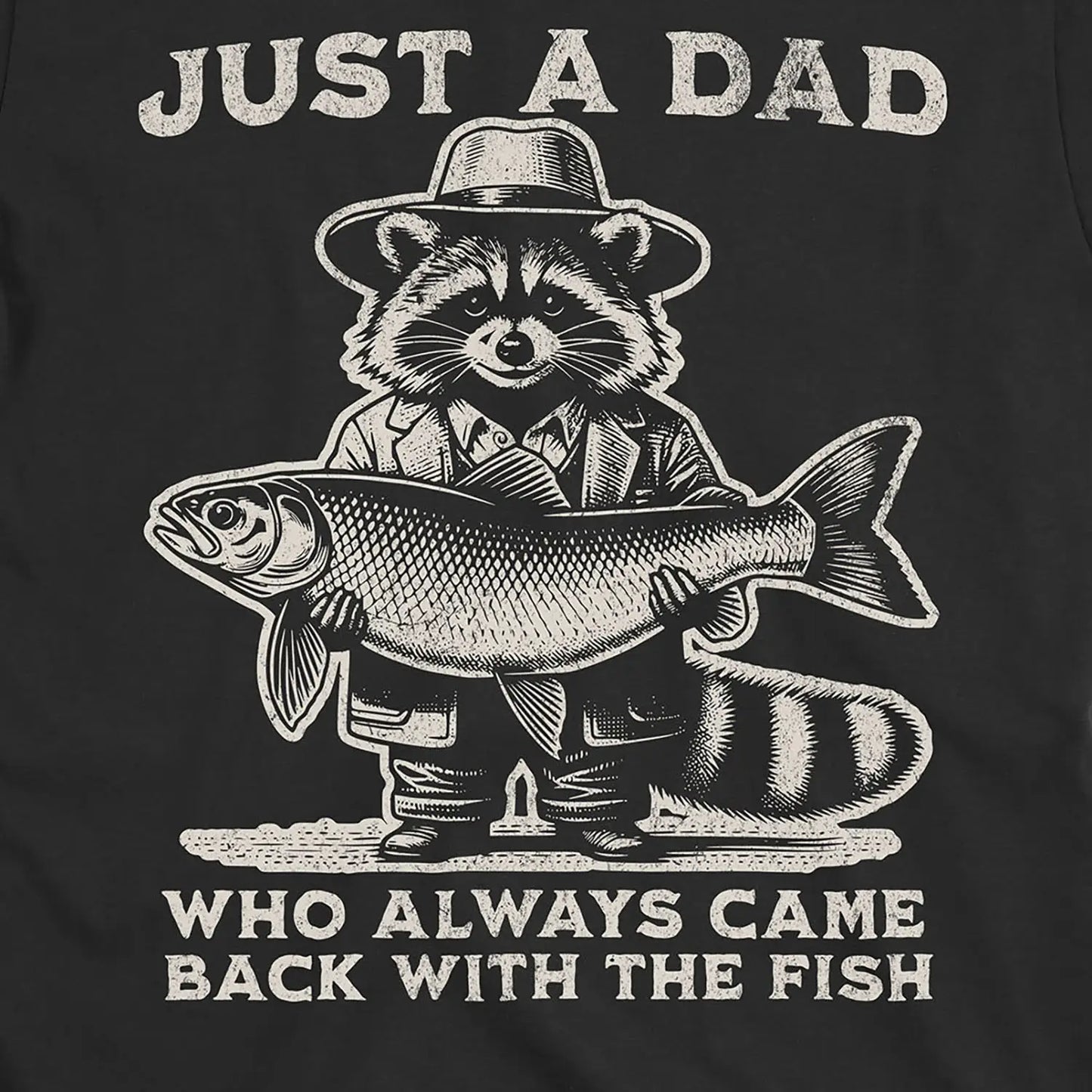 Black, Just a Dad Who Always Came Back With a Fish Tee – fish-room