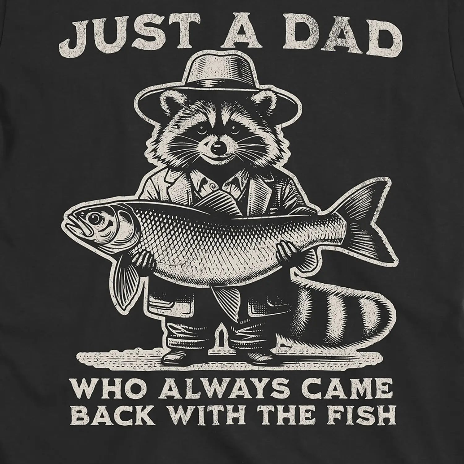 Black, Just a Dad Who Always Came Back With a Fish Tee – fish-room
