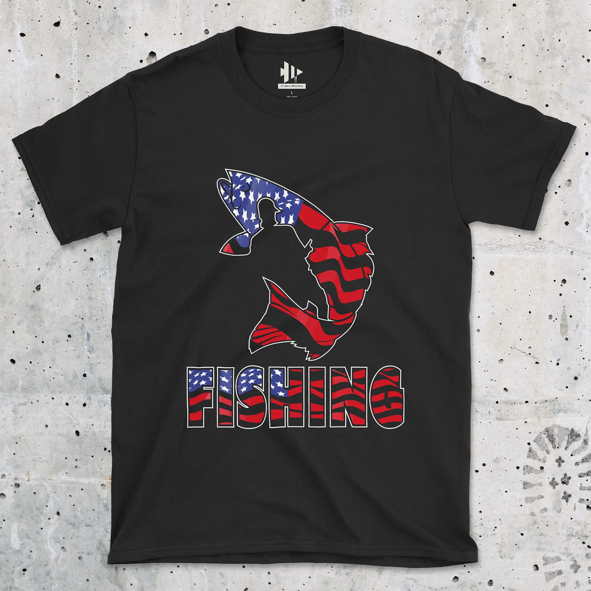 Black, Fishing USA Tee – fish-room