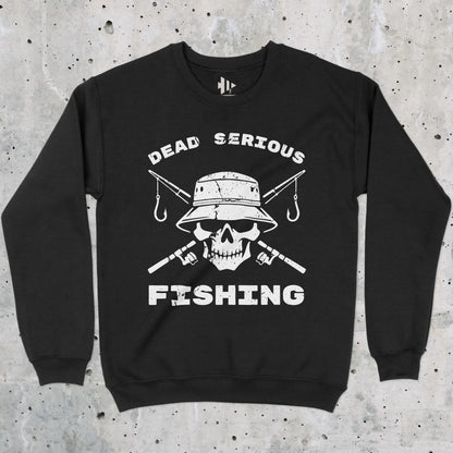 Black, Dead Serious Fishing Sweatshirt – fish-room