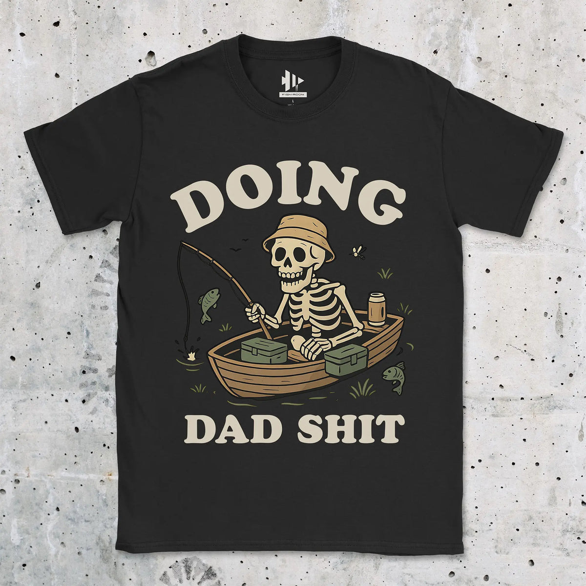 Black, Doing Dad Shit Tee – fish-room