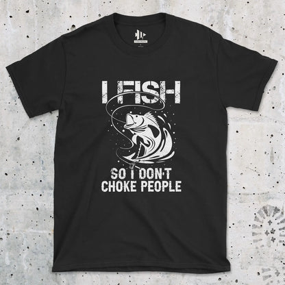 Black, Fish Not to Choke Tee – fish-room
