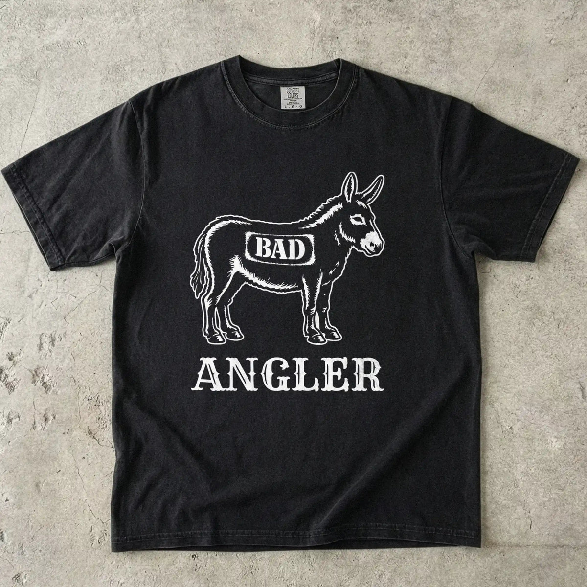 Black, Bad Ass Angler Tee – fish-room