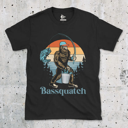 Black, Bassquatch Tee – fish-room