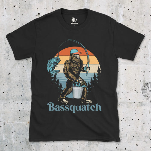 Black, Bassquatch Tee – fish-room