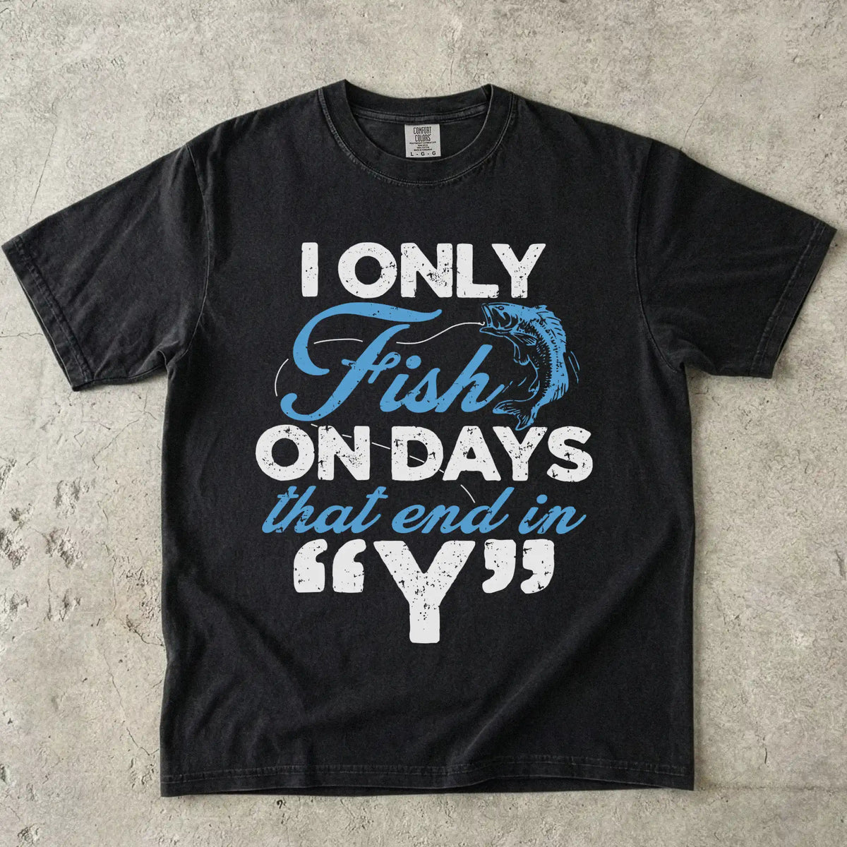 Black, ‘Y’-Day Fishing T-Shirt – fish-room