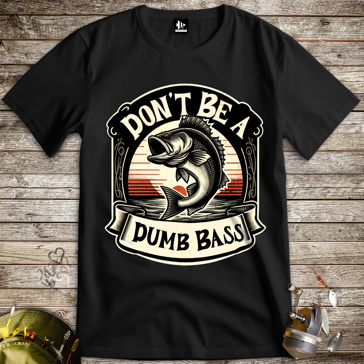 Don't Be a Dumb Bass Tee-funny fishing t shirt-FISH-ROOM LLC