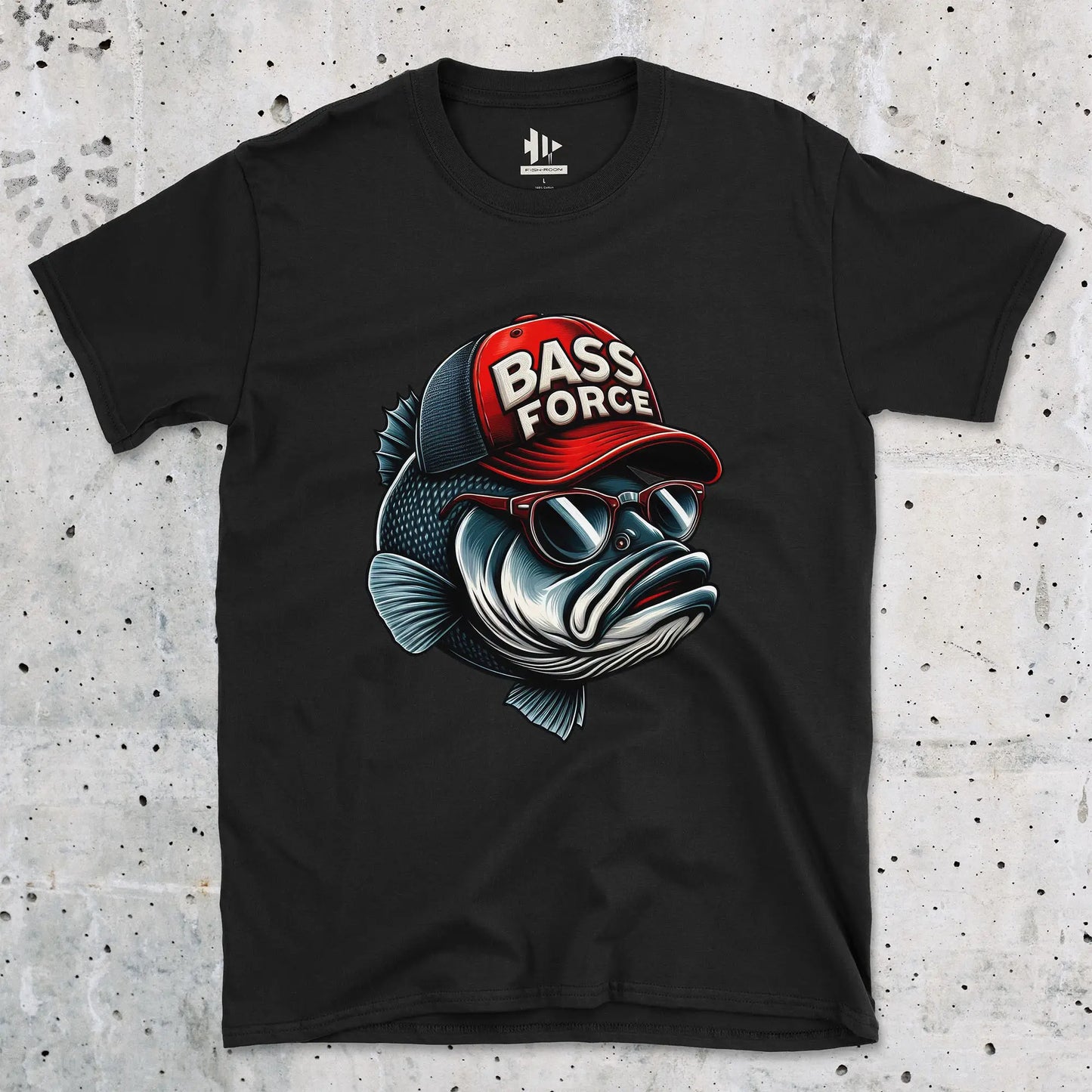 Black, Bass Force Tee – fish-room