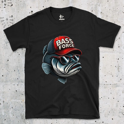 Black, Bass Force Tee – fish-room