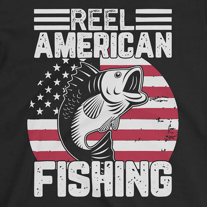 Black, Reel American Fishing Tee – fish-room