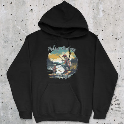 Black, Fishing Partners for Life Hoodie – fish-room