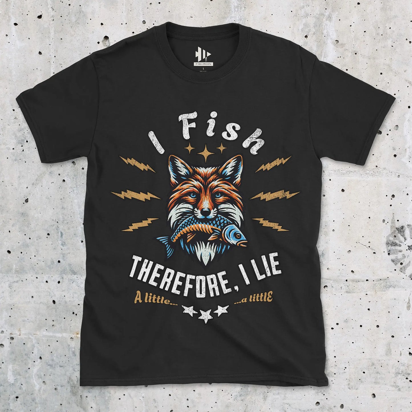 Black, I Fish, Therefore I Lie... A Little Tee – fish-room