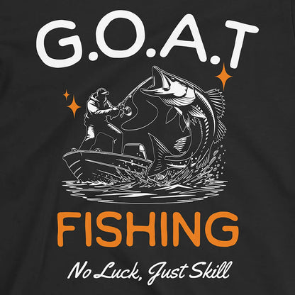 Black, GOAT Fishing Tee – fish-room