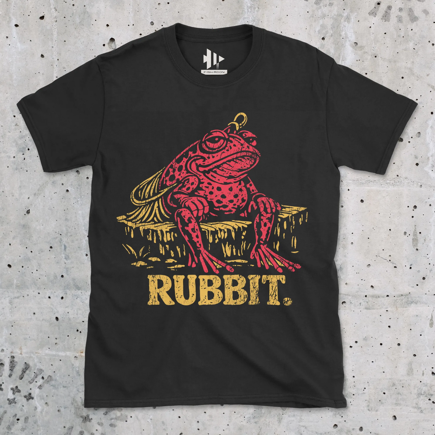 Black, Rubbit Frog Lure Fishing Tee – fish-room