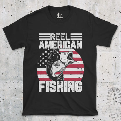 Black, Reel American Fishing Tee – fish-room