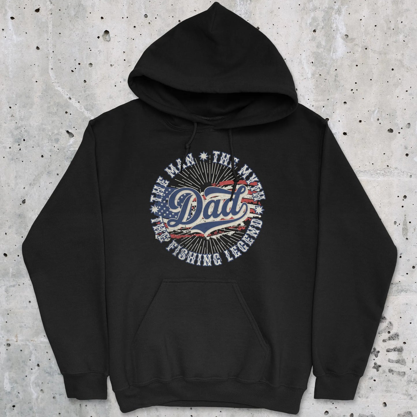 Black, Legendary Dad Fishing Hoodie – fish-room