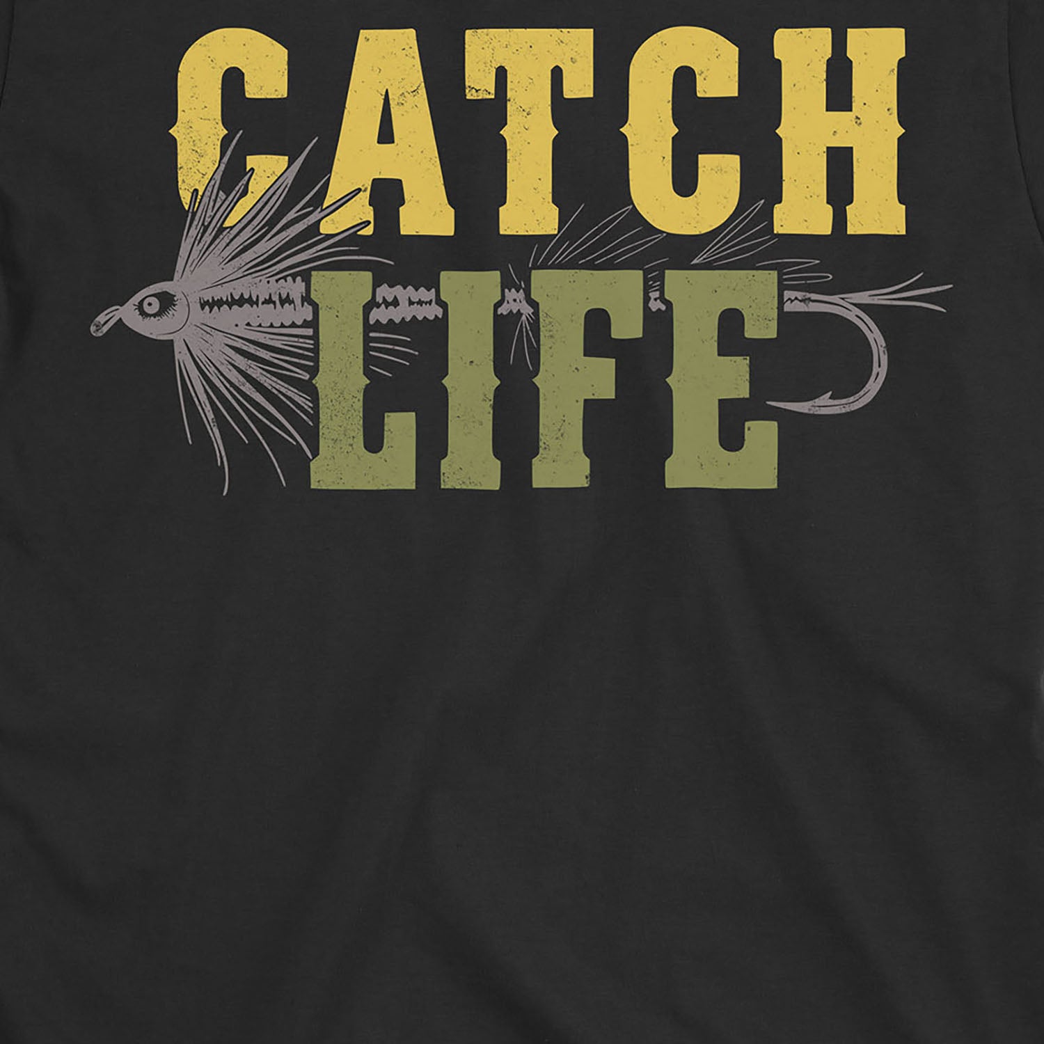 Black, Catch Life Tee – fish-room