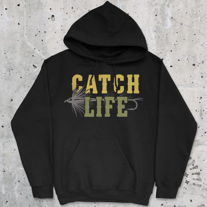 Black, Catch Life Hoodie – fish-room