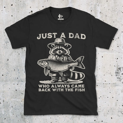 Black, Just a Dad Who Always Came Back With a Fish Tee – fish-room