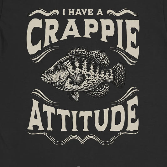 I have a Crappie Attitude Tee Black T-Shirt