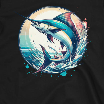 Black, Swordfish Ocean Sunset Tee – fish-room