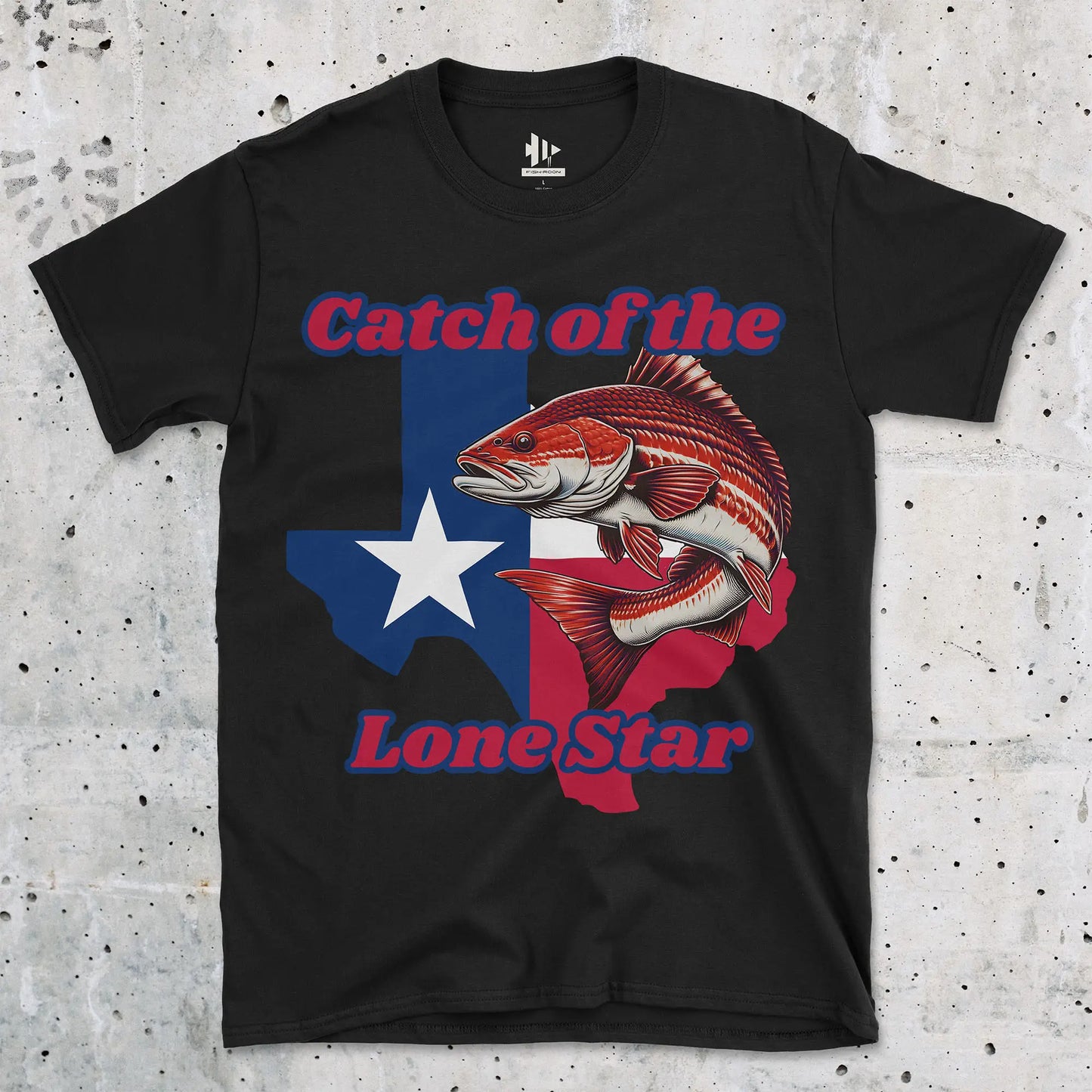 Black, Catch of the Lone Star Tee – fish-room
