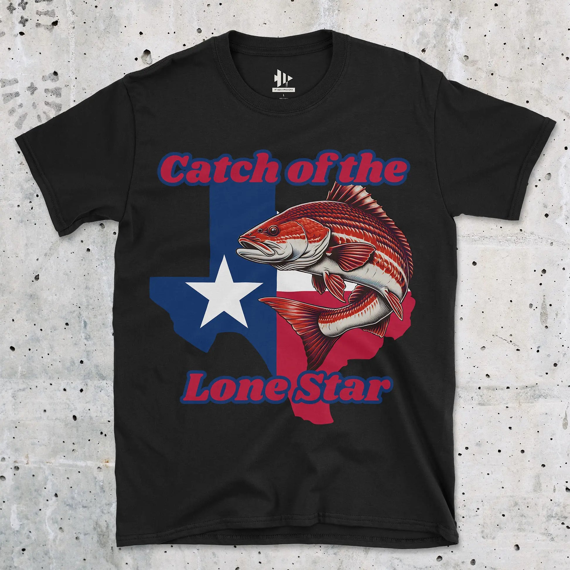 Black, Catch of the Lone Star Tee – fish-room