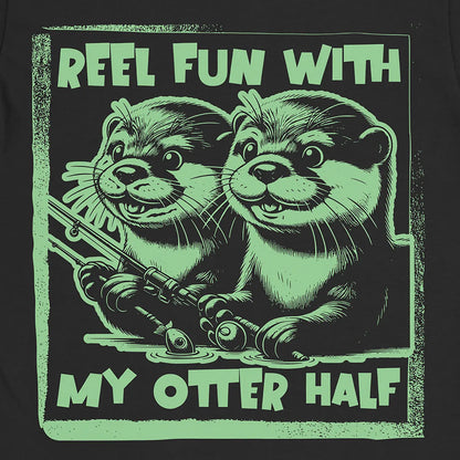 Black, Reel Fun with My Otter Half Tee – fish-room