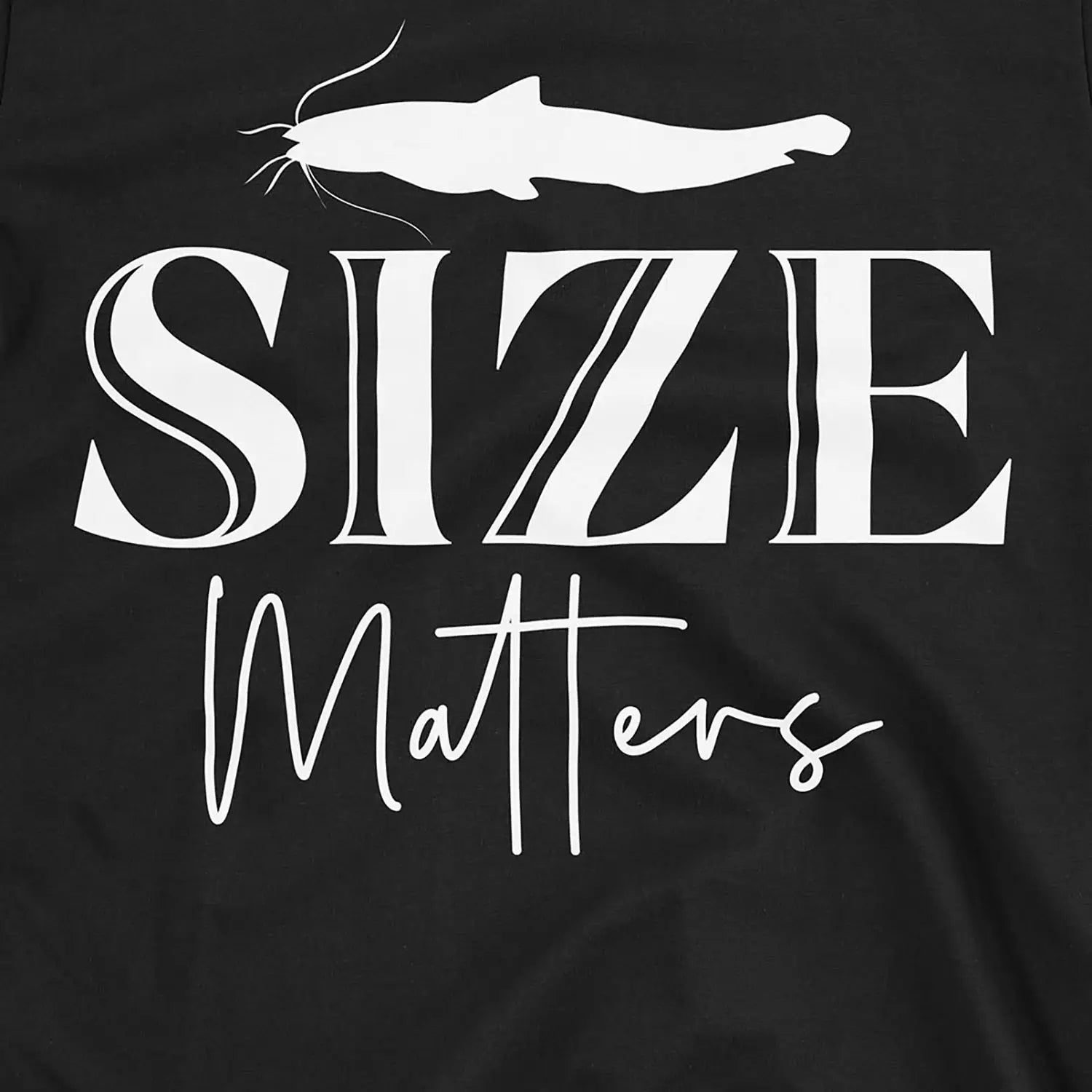 Black, Size Matters Tee – fish-room