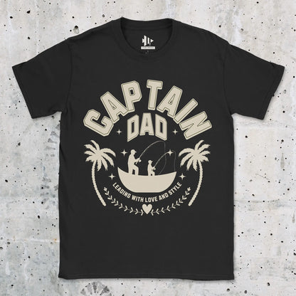 Black, Captain Dad Tee – fish-room