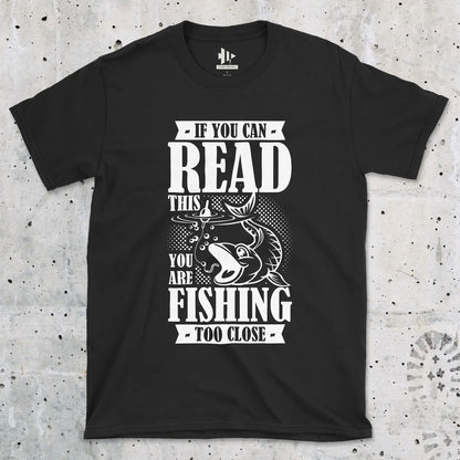 Black, You're Fishing too Close Tee – fish-room