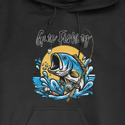 Black, Gone Fishing Hoodie – fish-room