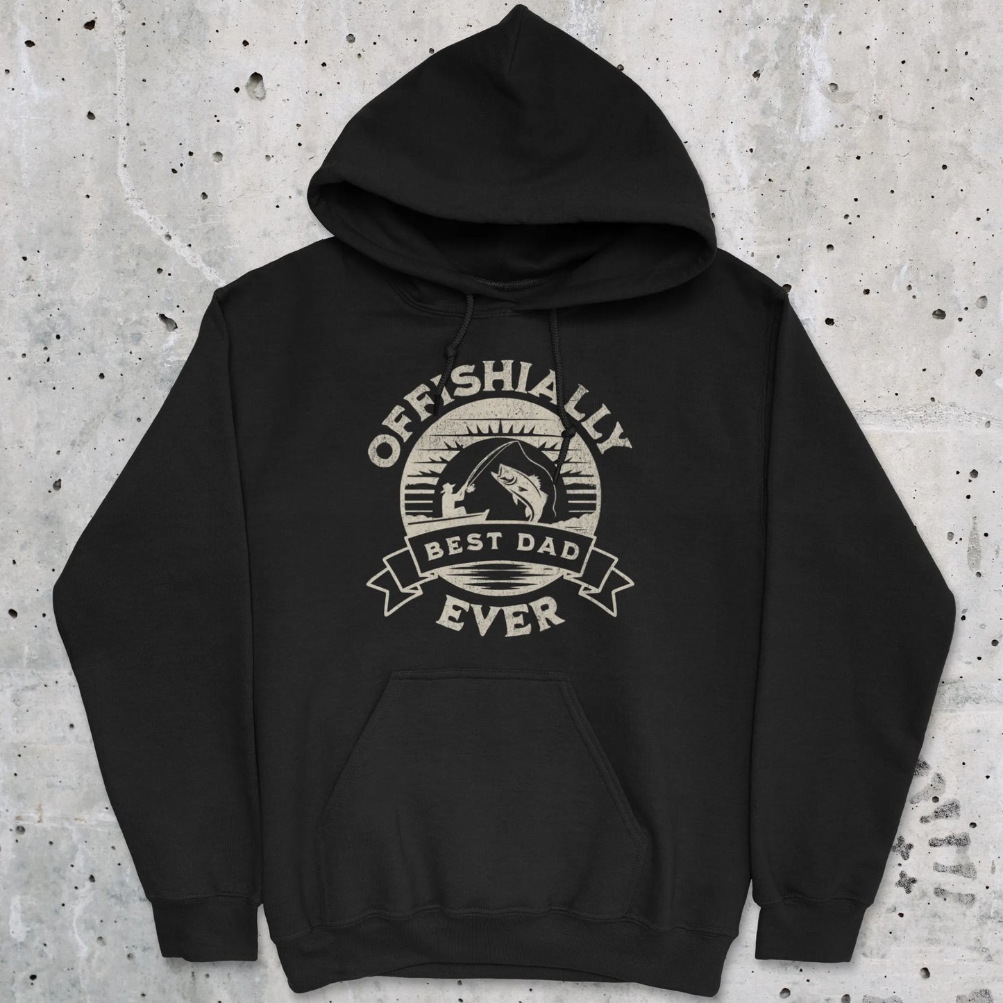 Black, Offishially Best Dad Ever Hoodie – fish-room