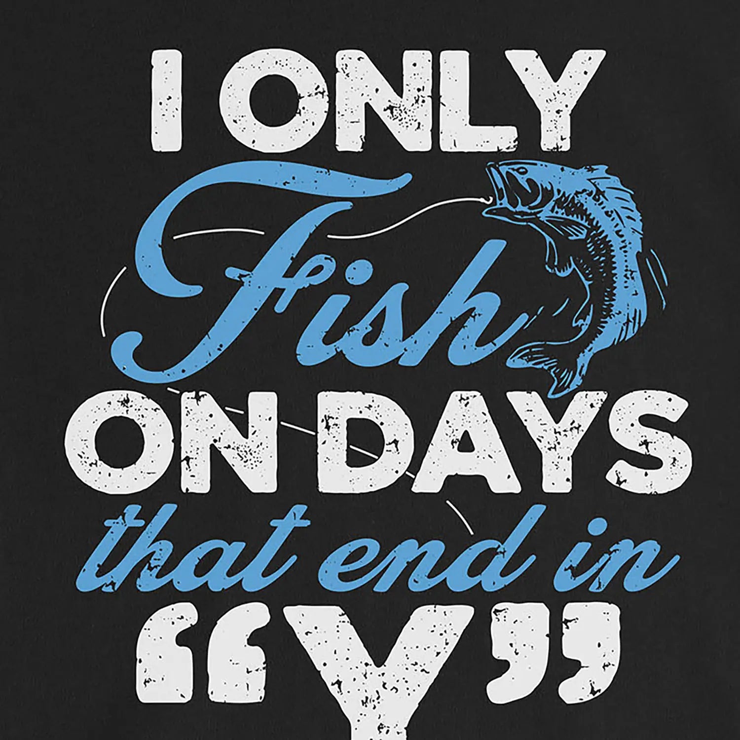 Black, ‘Y’-Day Fishing Ladies’ Tee – fish-room