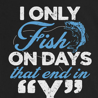 Black, ‘Y’-Day Fishing Ladies’ Tee – fish-room