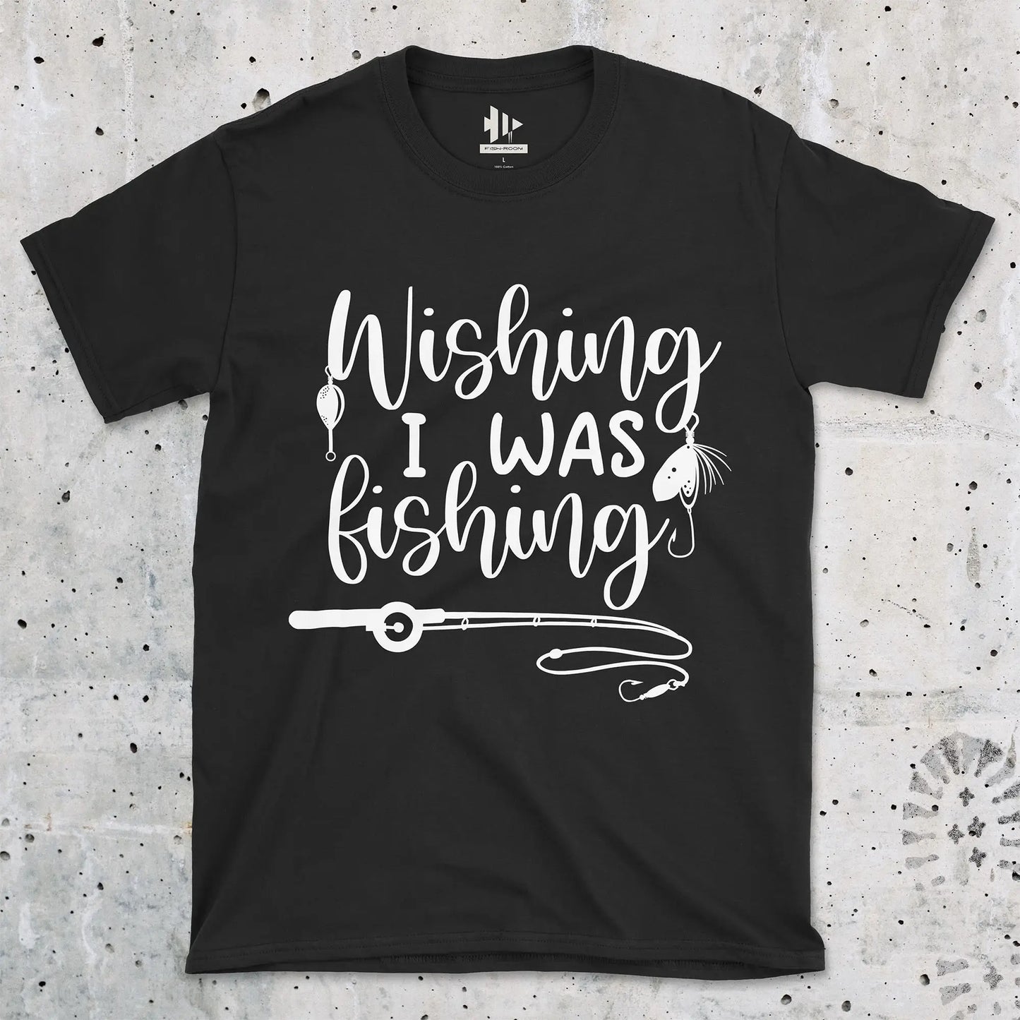 Black, Wishing I was Fishing Tee – fish-room