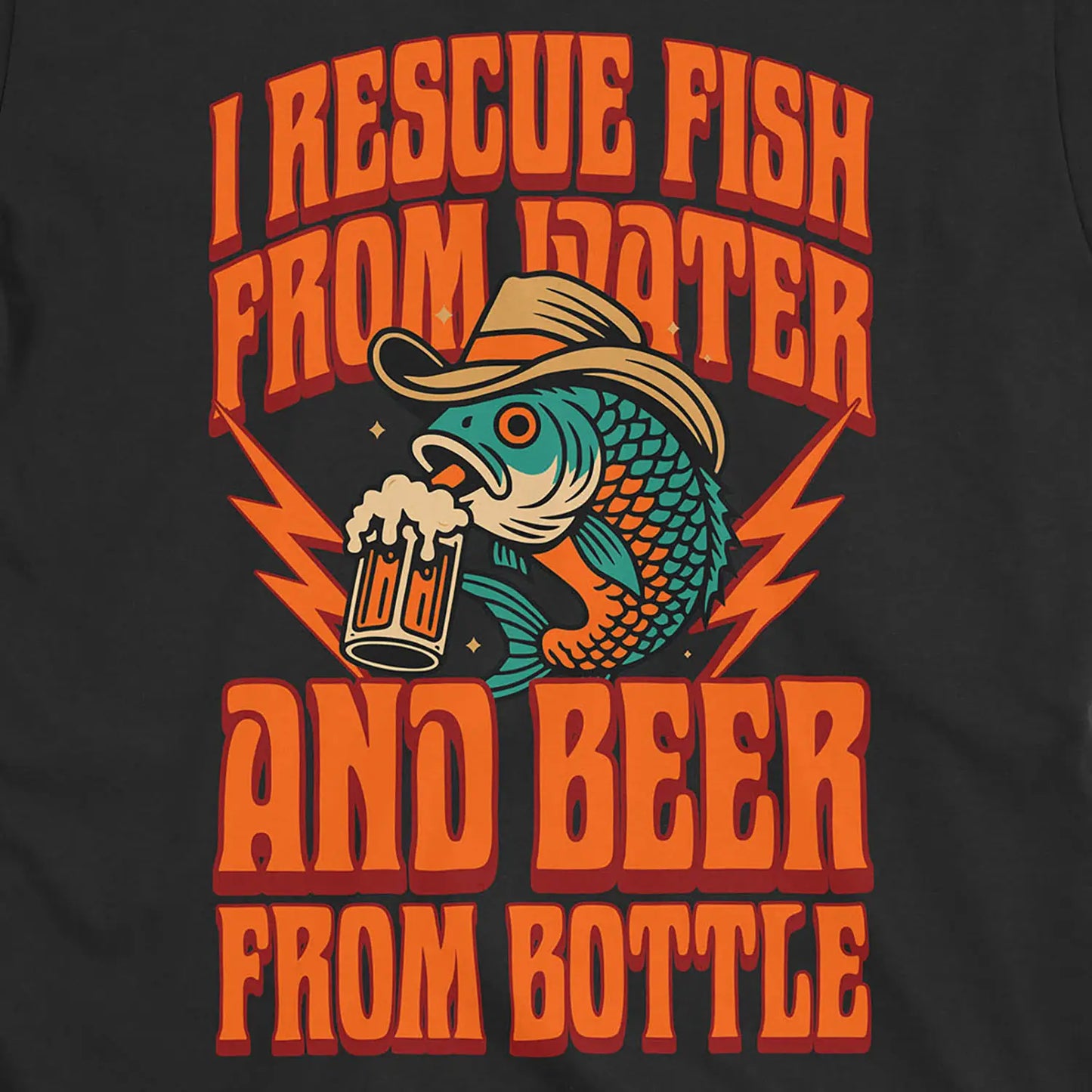 Beer & Bass – Classic Combo Tee Black T-Shirt