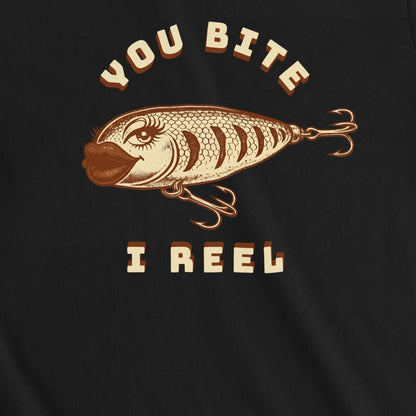 Black, You Bite I Reel Ladies’ Tee – fish-room