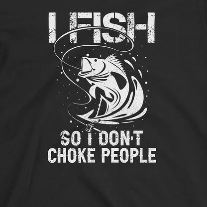 Black, Fish Not to Choke Tee – fish-room