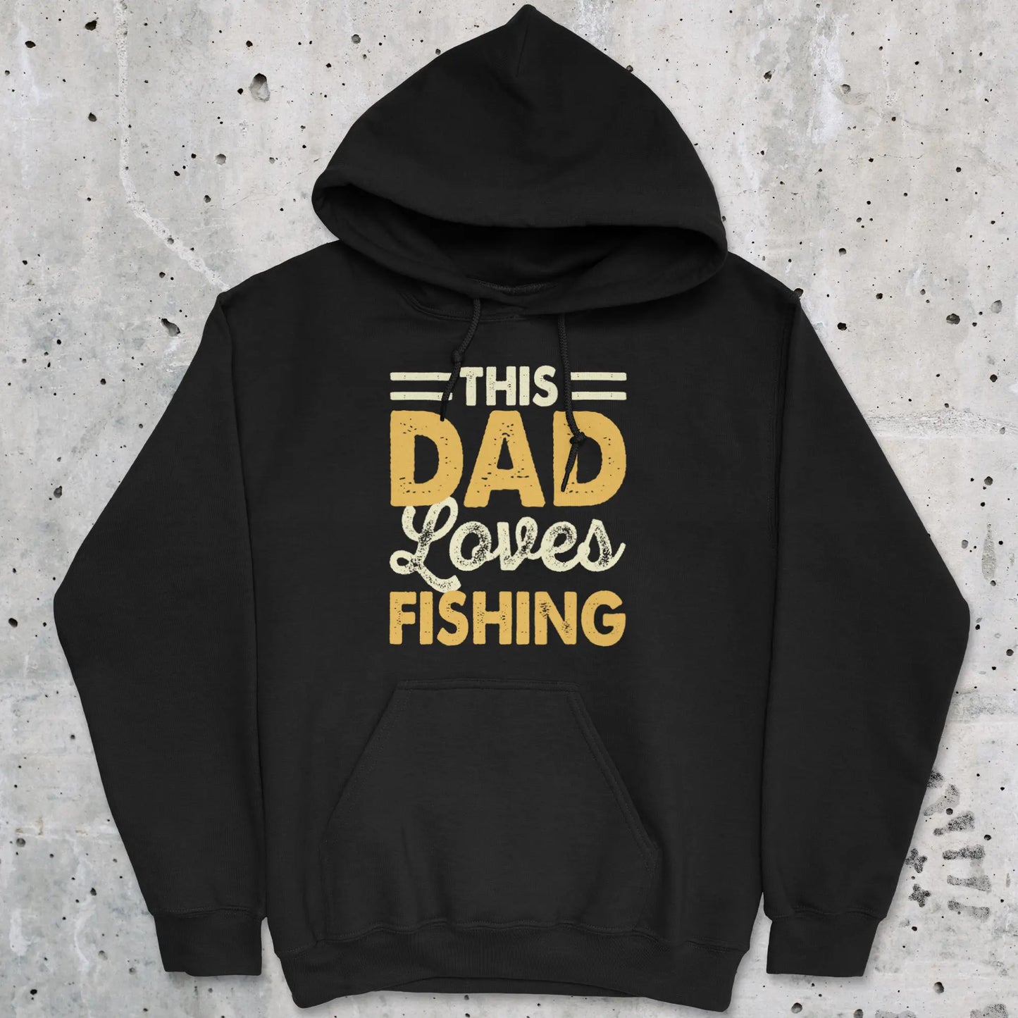 Black, This Dad Loves Fishing Hoodie – fish-room