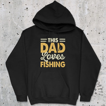 Black, This Dad Loves Fishing Hoodie – fish-room