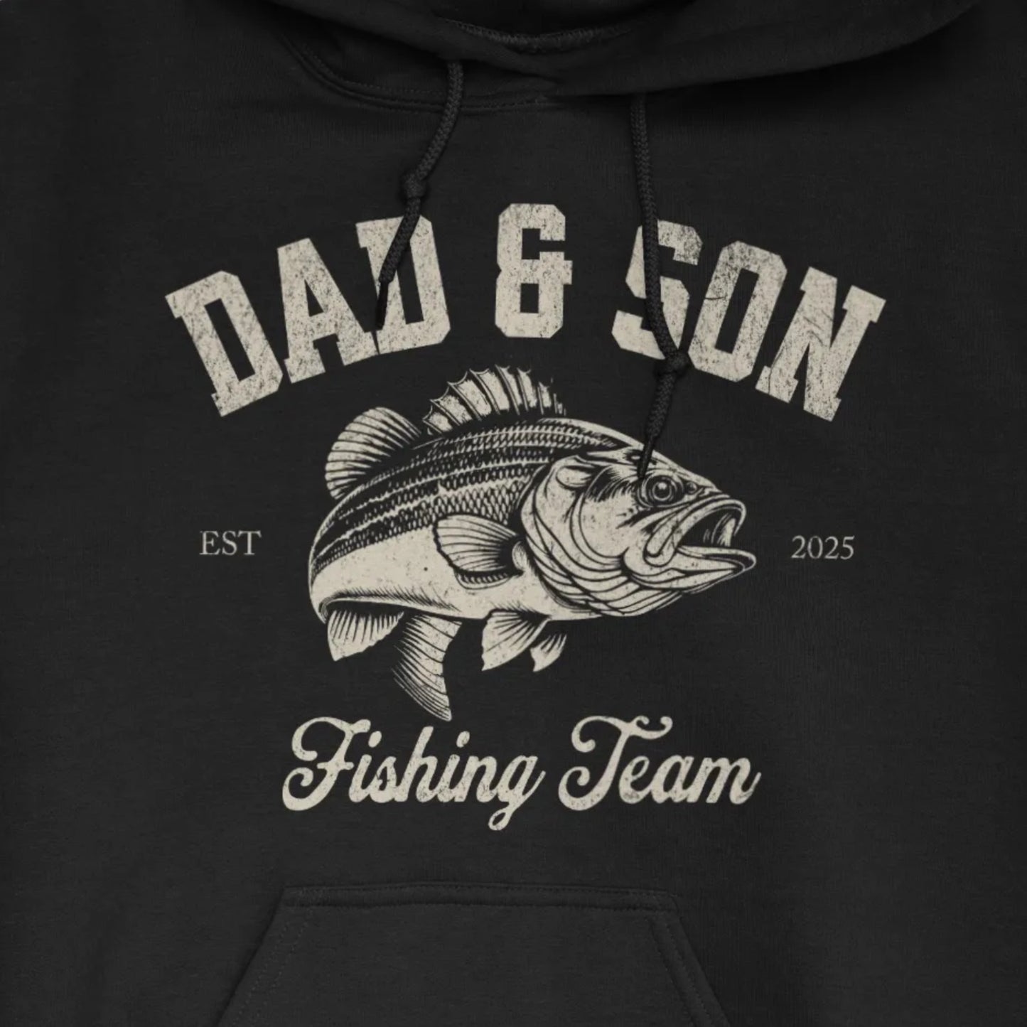 Black, Dad & Son Fishing Team Hoodie – fish-room